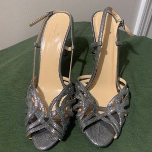Kate spade silver heels